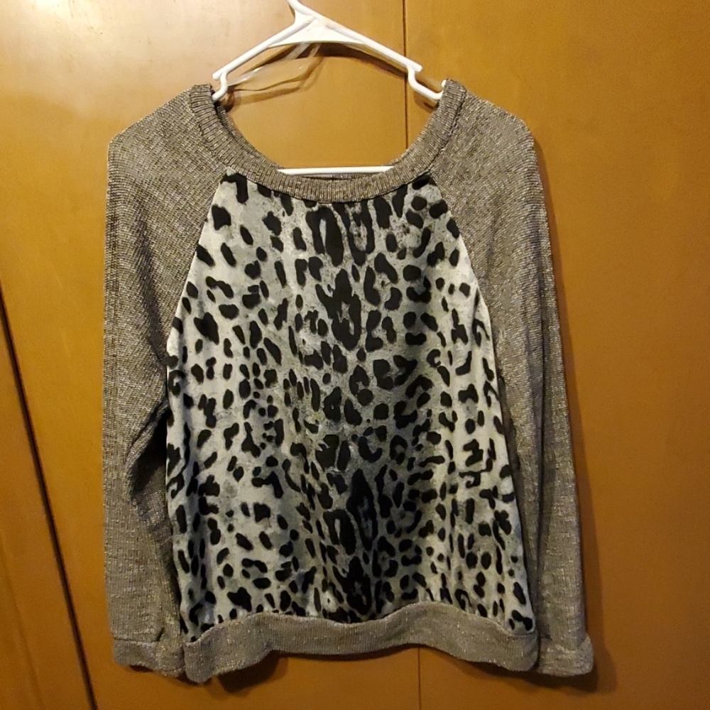 Cheetah print sweater